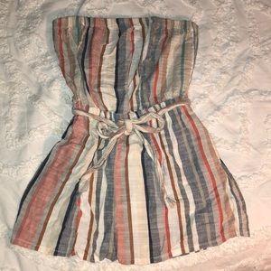 Forever 21 strapless romper with pockets